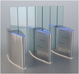 Lote - 3 Catracas Wolpac Wolslide II Plus Sistema de Barreira de Vidro