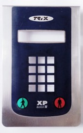 Tampa em Inox para Catraca Trix XP-Block II / Standard (seminova).