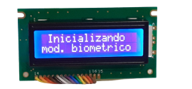 Display Mont Azul com Backlight Ligado - 370mm para Topdata 