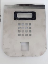 Tampa em Inox para Catraca Henry Lumen (seminova).